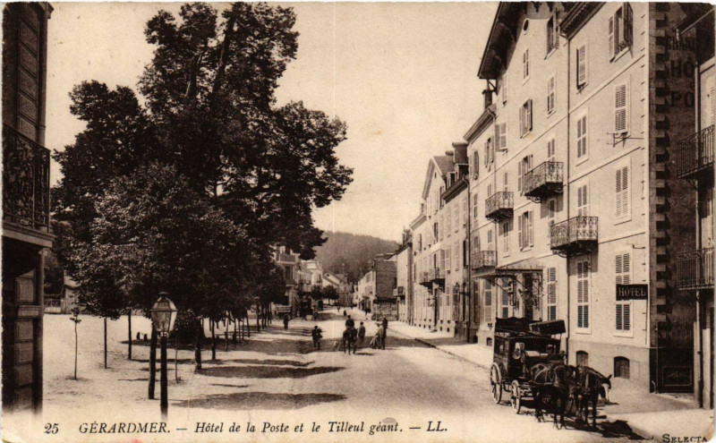 Carte postale ancienne Gerardmer - Hotel de la Poste à Gérardmer