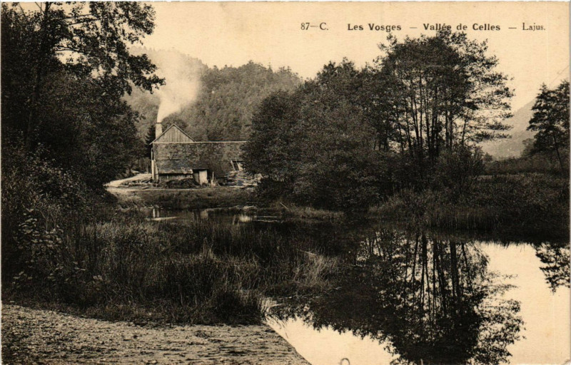 Carte postale ancienne Militaire - Les Vosges - Valléee de Celles