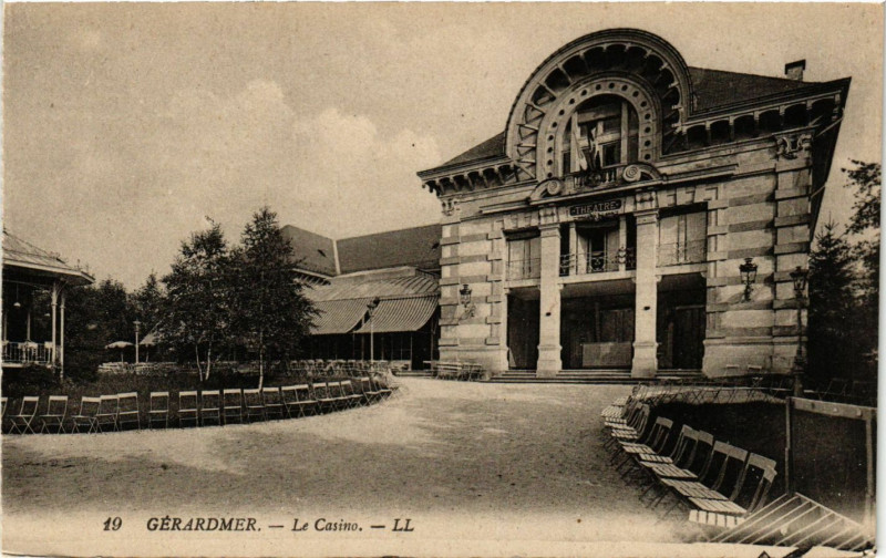 Carte postale ancienne Militaire - Gerdamer - Le Casino
