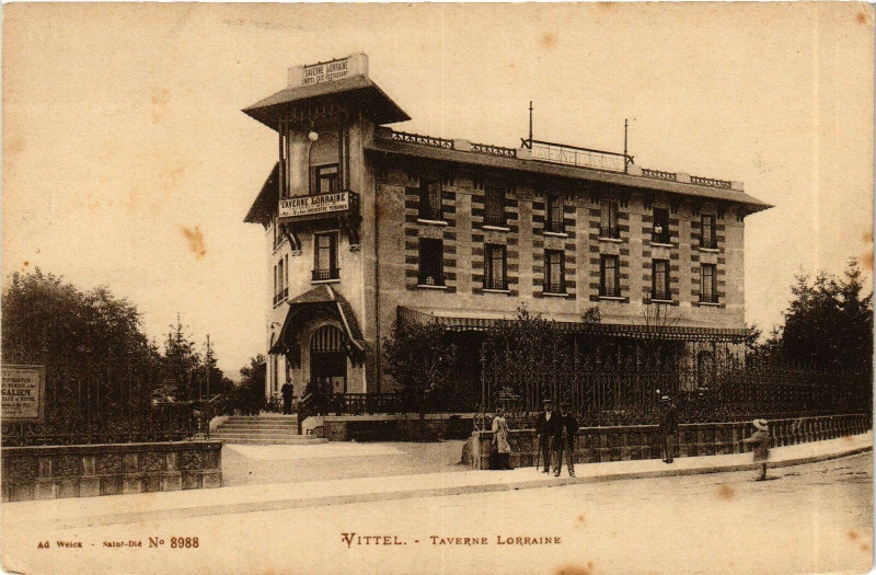 Carte postale ancienne Vittel-Taverne Lorraine à Vittel