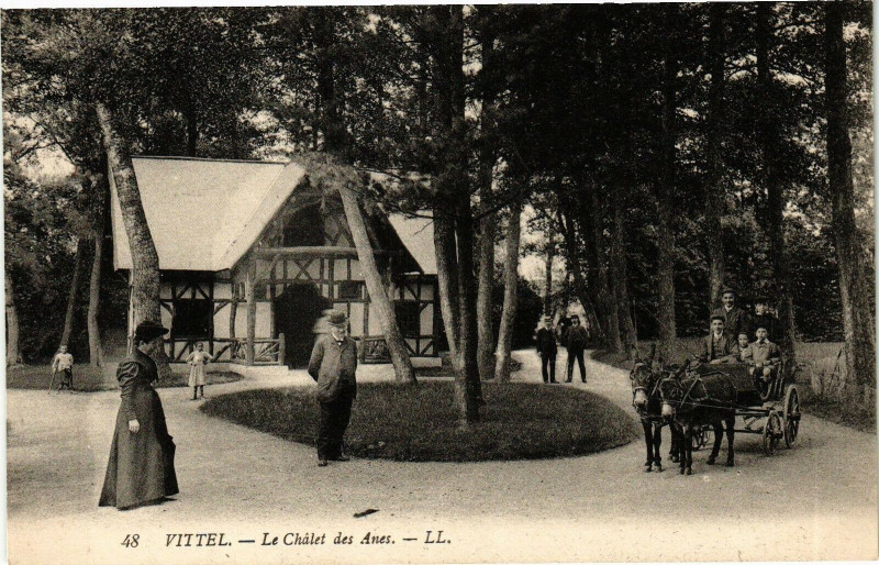 Carte postale ancienne Vittel-Le Chalet des Anes à Vittel