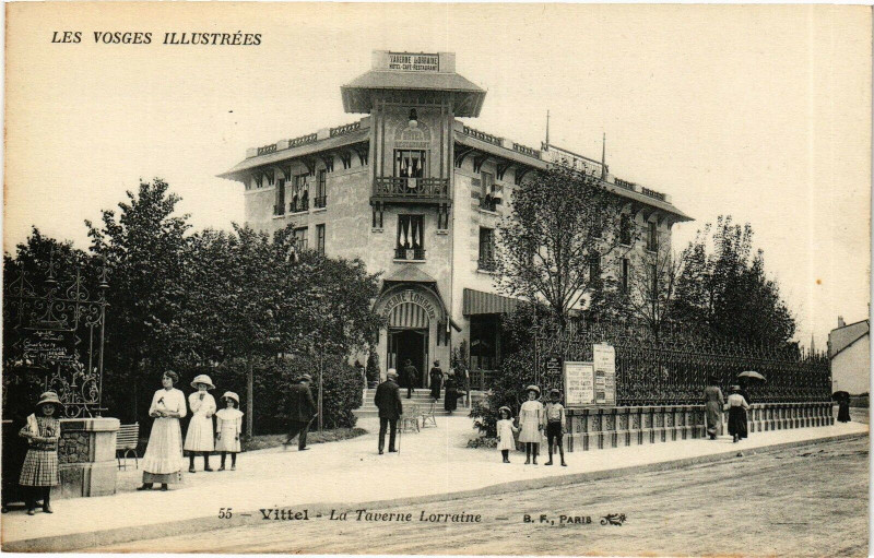 Carte postale ancienne Vittel - La Taverne Lorraine à Vittel