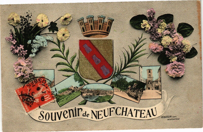Carte postale ancienne Souvenir de Neufchateau à Neufchâteau