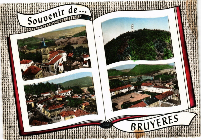 Carte postale ancienne Souvenir de Bruyeres à Bruyères