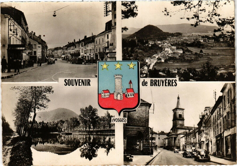Carte postale ancienne Souvenir de Bruyeres à Bruyères