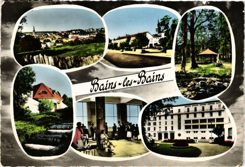 Carte postale ancienne Souvenir de Bains-les-Bains