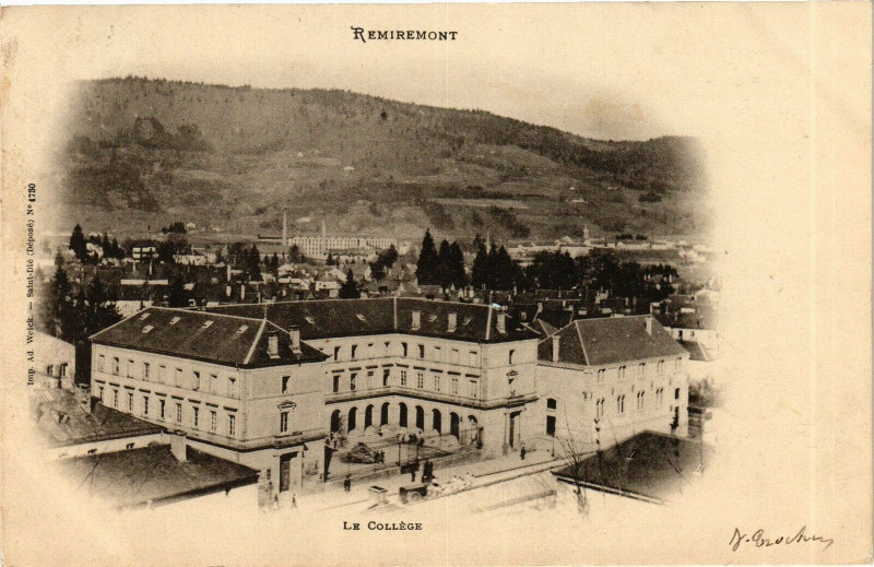 Carte postale ancienne Remiremont - Le Collége à Remiremont