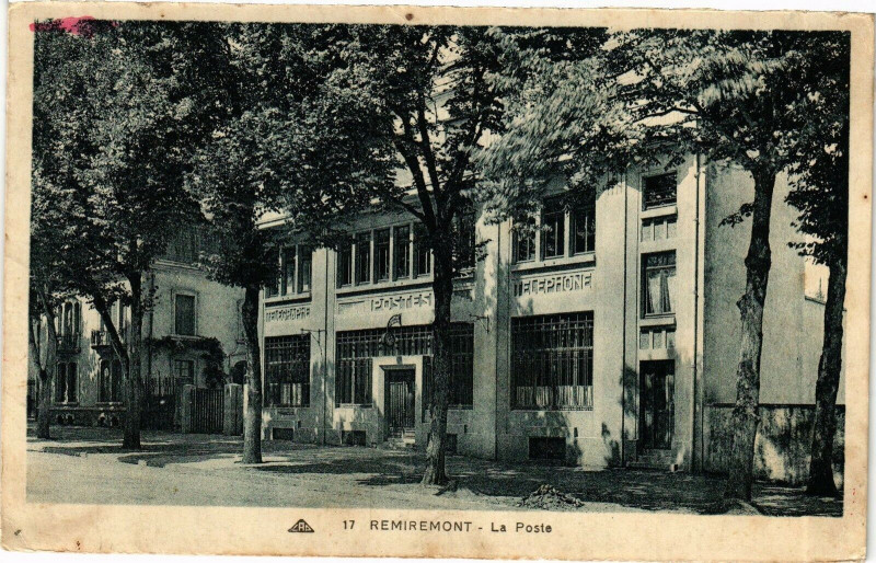 Carte postale ancienne Remiremont - La Poste à Remiremont