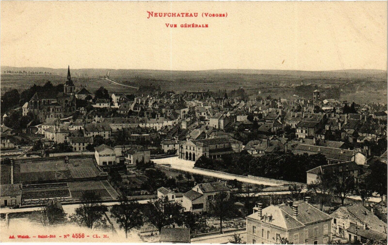 Carte postale ancienne Neufchateau - Vue générale à Neufchâteau