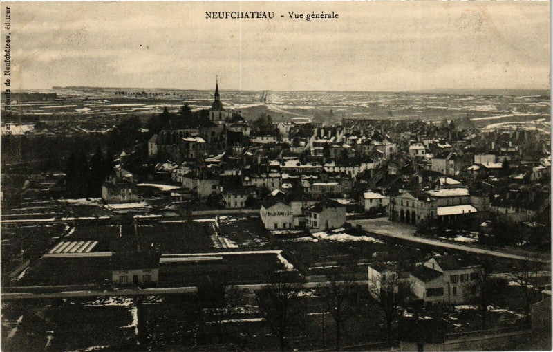 Carte postale ancienne Neufchateau - Vue générale à Neufchâteau