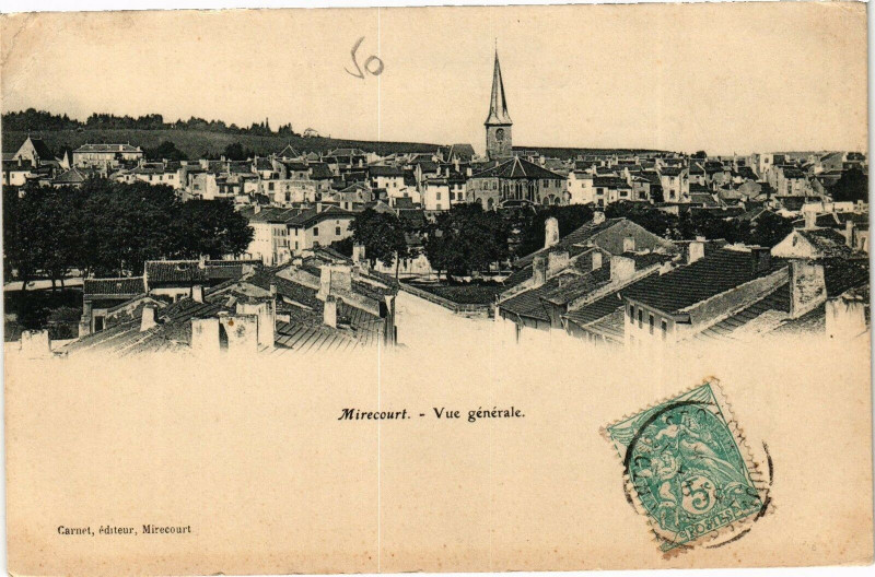 Carte postale ancienne Mirecourt-Vue générale à Mirecourt