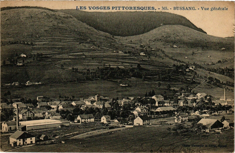 Carte postale ancienne Bussang Vue générale à Bussang
