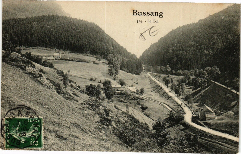 Carte postale ancienne Bussang Le Col à Bussang