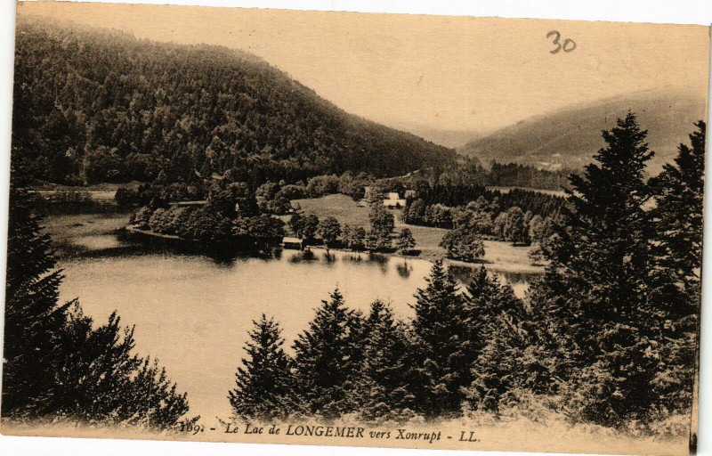 Carte postale ancienne Le Lac de Longemer vers Xonrupt