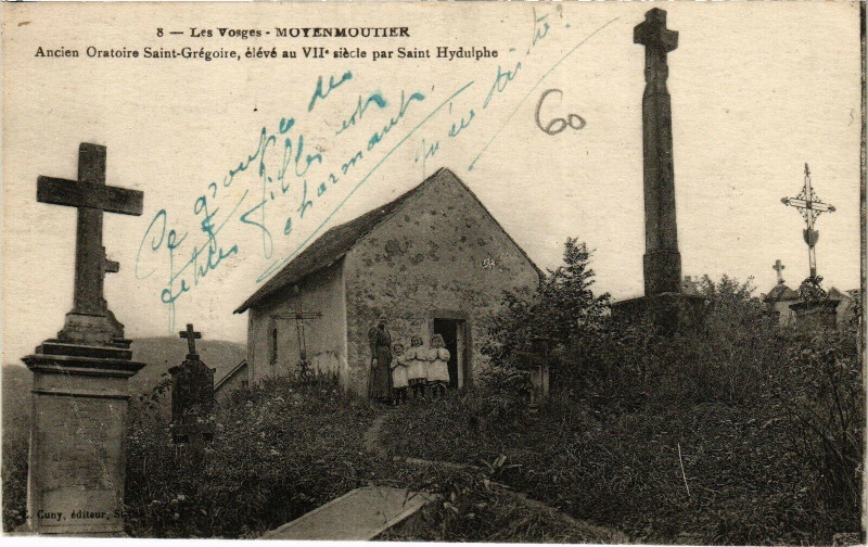 Carte postale ancienne Les Vosges - Moyenmoutier - Ancien Oratoire Saint-Grégorie - élévé.. à Moyenmoutier