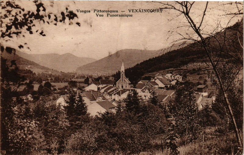 Carte postale ancienne Les Vosges Pittoresque - Vexaincourt - Vue Panoramique à Vexaincourt