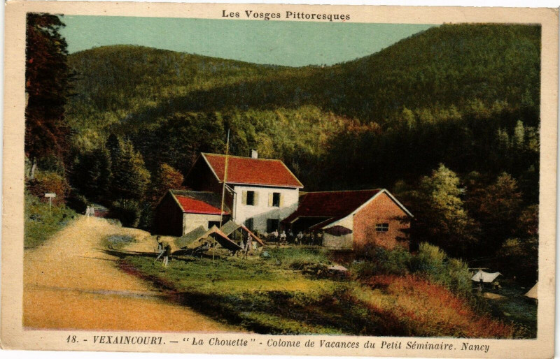 Carte postale ancienne Les Vosges Pittoresques - Vexaincourt - La Chouette - Colonie . à Vexaincourt