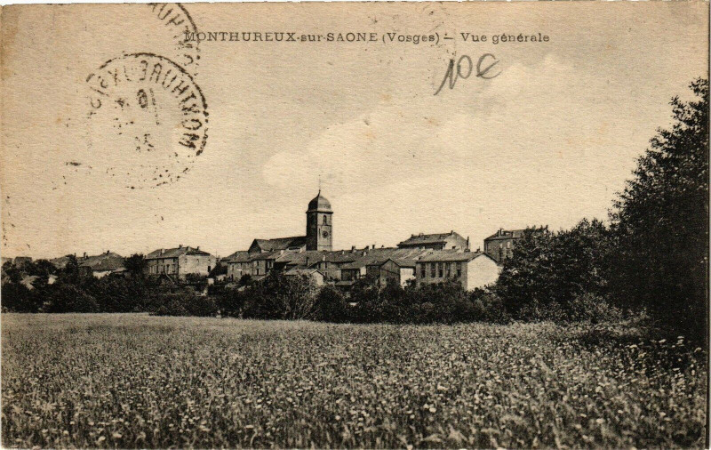 Carte postale ancienne Monthureux-sur-Saone - Vue générale à Monthureux-sur-Saône