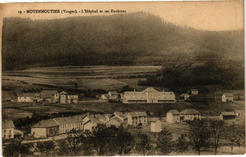 Carte postale ancienne Moyenmoutier - L'Hopital et ses Environs à Moyenmoutier