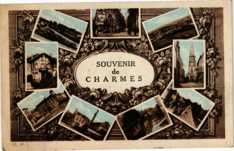 Carte postale ancienne Souvenir de Charmes à Charmes