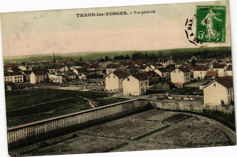 Carte postale ancienne Thaon-les-Vosges - Vue générale