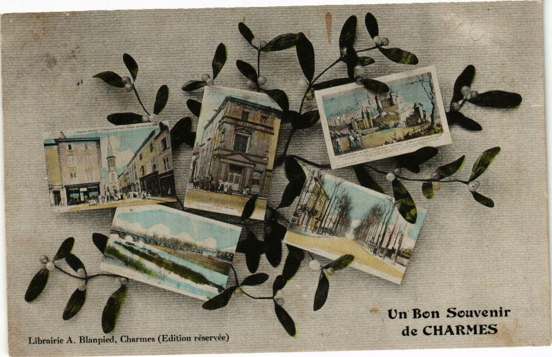 Carte postale ancienne Un Ben Souvenir de Charmes à Charmes