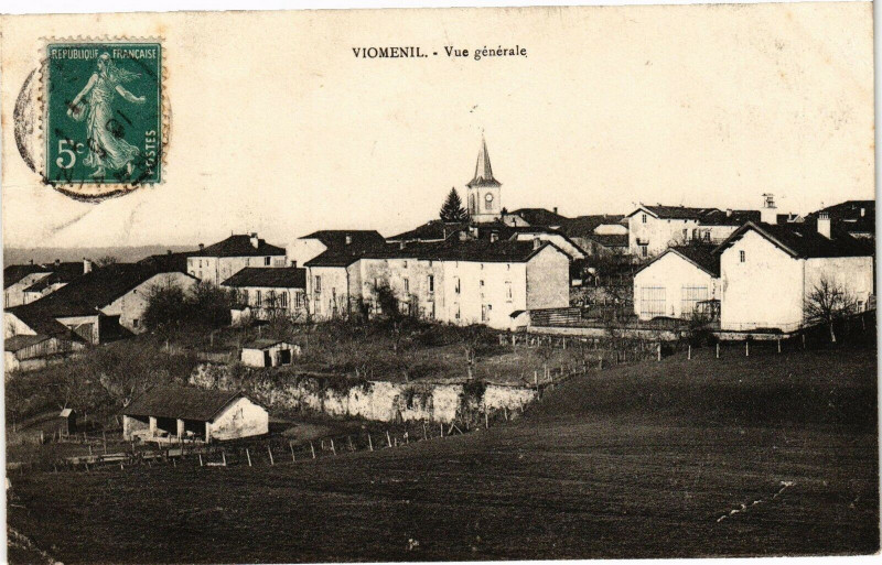 Carte postale ancienne Viomenil - Vue générale à Vioménil
