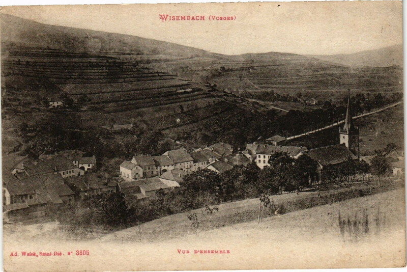 Carte postale ancienne Wisembach - Vue d'ensemble à Wisembach