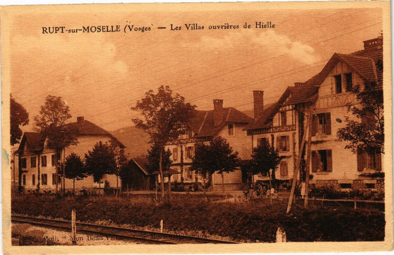 Carte postale ancienne Rupt-sur-Moselle-Les Villas ouvrieres de Hielle à Rupt-sur-Moselle