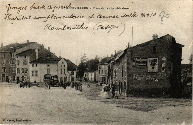 Carte postale ancienne Rambervillers - Place de la Grand Maison à Rambervillers