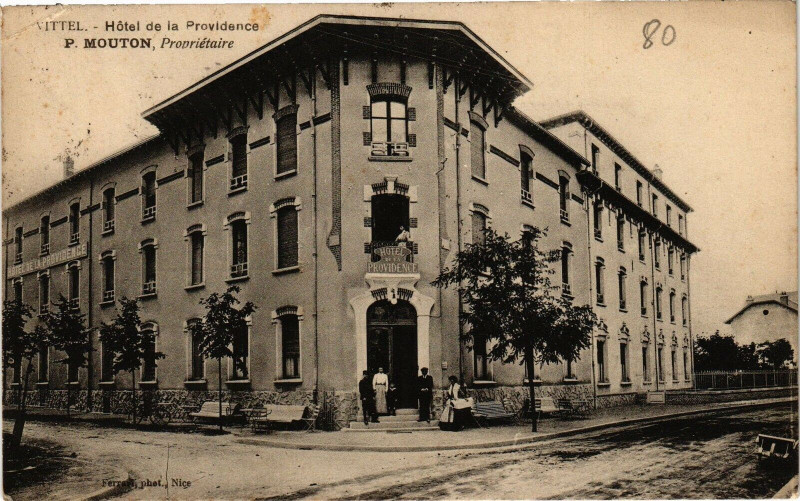 Carte postale ancienne Vittel-Hotel de la Providence à Vittel