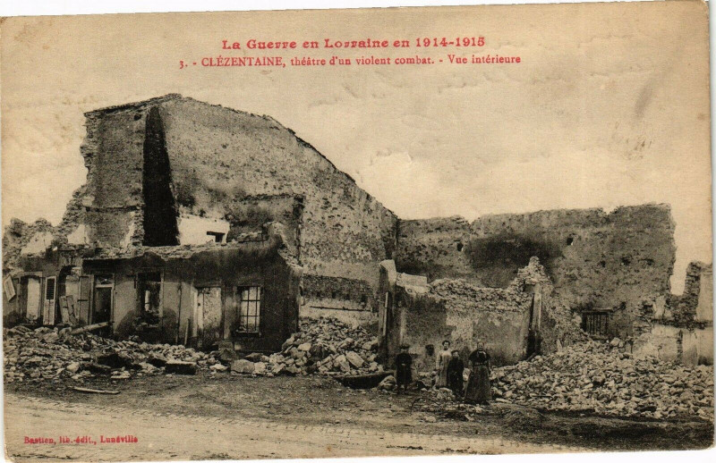 Carte postale ancienne La Guerre En Lorraine en 1914-1915 - Clézentaine - théatre d'un .. à Clézentaine