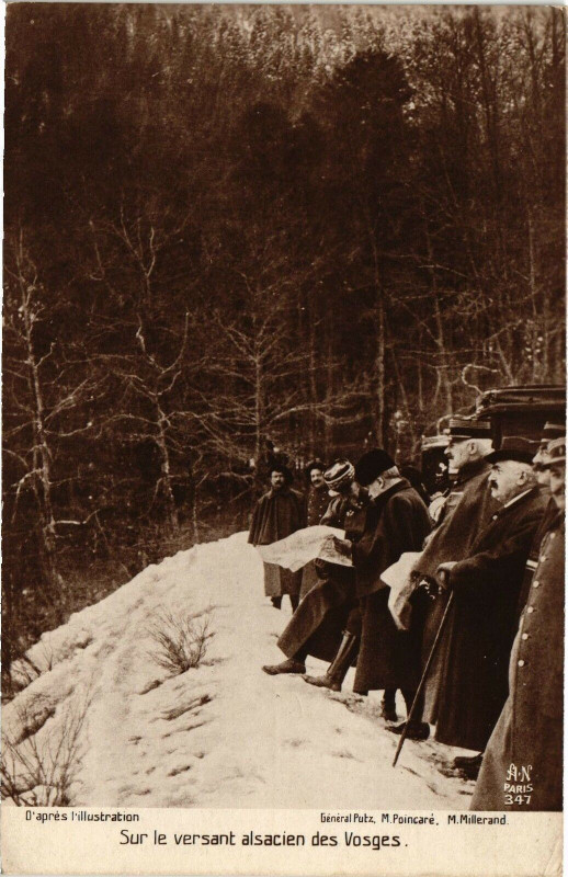 Carte postale ancienne Sur le versant Alsacien des Vosges