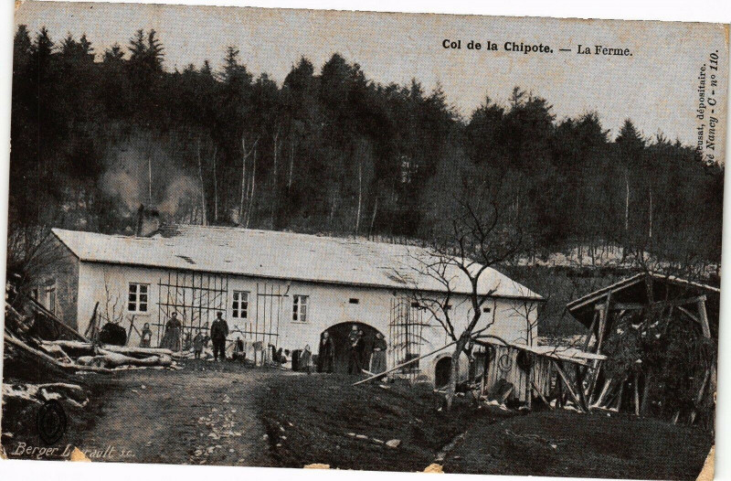 Carte postale ancienne Col de la Chipotte - La Ferme
