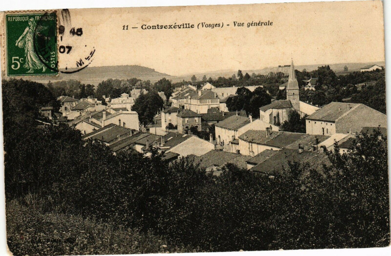 Carte postale ancienne Contrexeville - Vue générale à Contrexéville