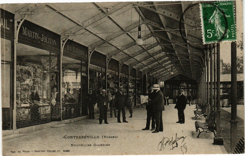 Carte postale ancienne Contrexeville Nouvelles Galeries à Contrexéville
