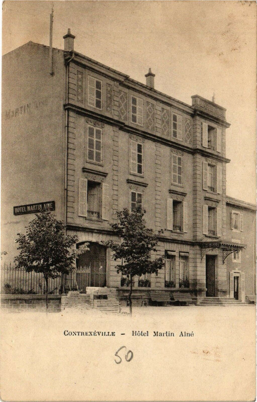 Carte postale ancienne Contrexeville - Hotel Martin Alné à Contrexéville