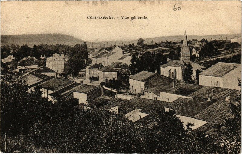 Carte postale ancienne Contrexeville - Vue générale à Contrexéville