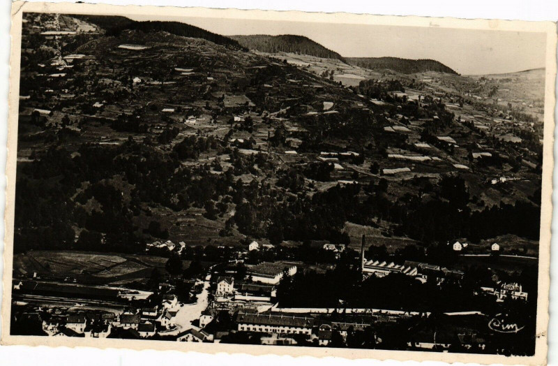 Carte postale ancienne Cornimont Quartier de la Gare à Cornimont
