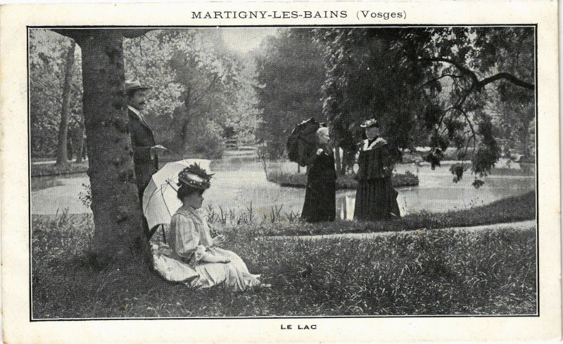 Carte postale ancienne Martigny-les-Bains - Le Lac à Martigny-les-Bains