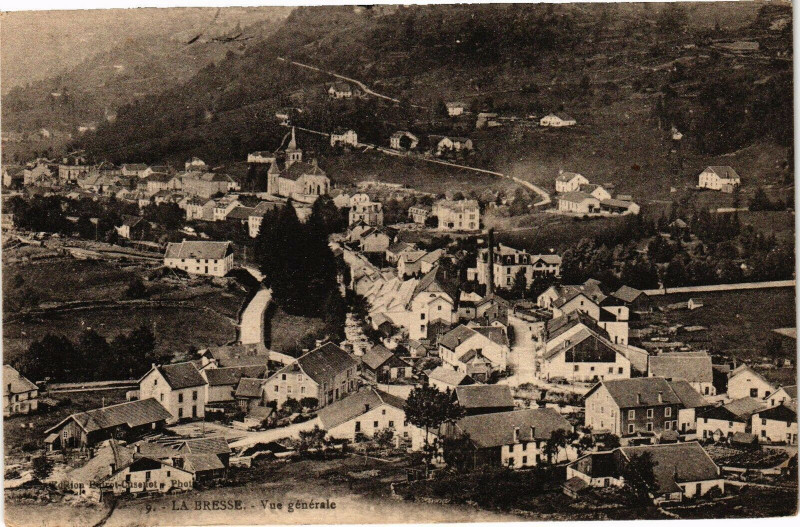 Carte postale ancienne La Bresse Vue générale à La Bresse
