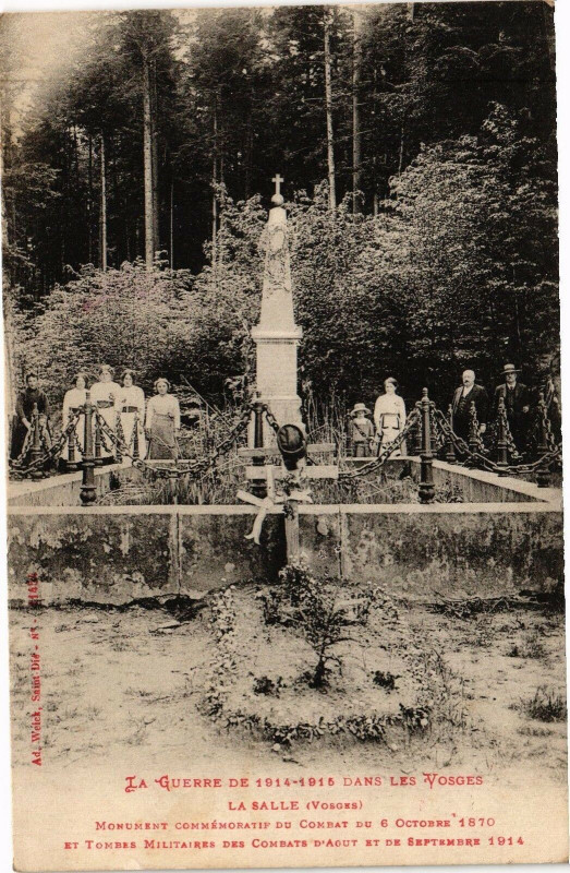 Carte postale ancienne La Guerre de 1914-1915 dans les Vosges La Salle .... à La Salle