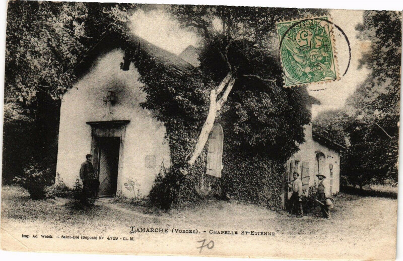 Carte postale ancienne Lamarche - Chapelle Saint-Etienne à Lamarche