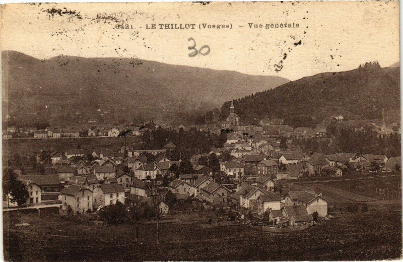 Carte postale ancienne Le Thillot - Vue générale au Thillot