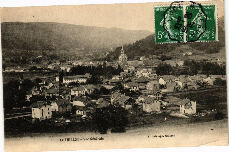 Carte postale ancienne Le Thillot - Vue générale au Thillot