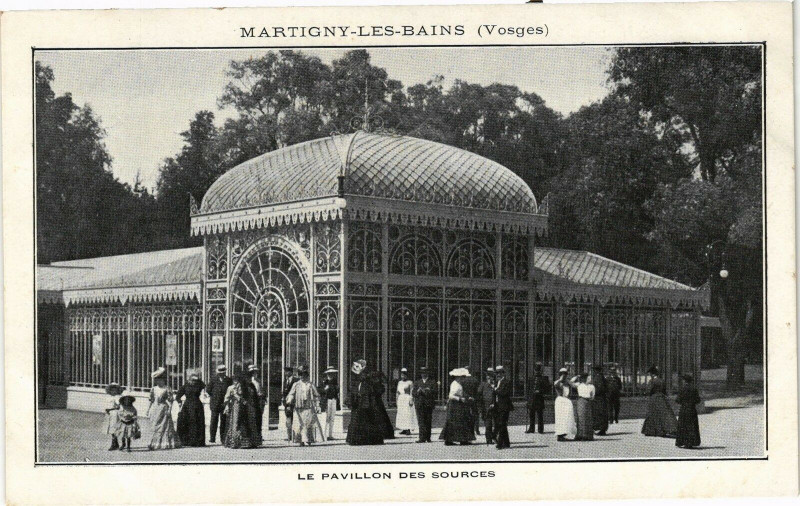 Carte postale ancienne Martigny-les-Bains Le Pavillon des Sources à Martigny-les-Bains