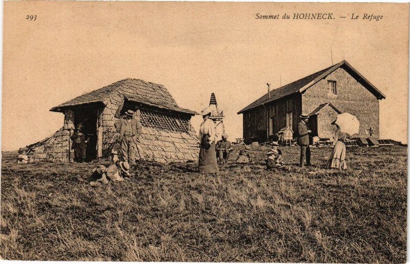 Carte postale ancienne Sommet du Hohneck - Le Refuge