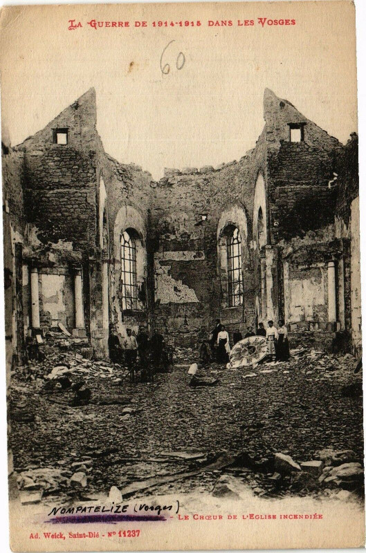 Carte postale ancienne La Guerre de 1914-1915 Dans le Vosges