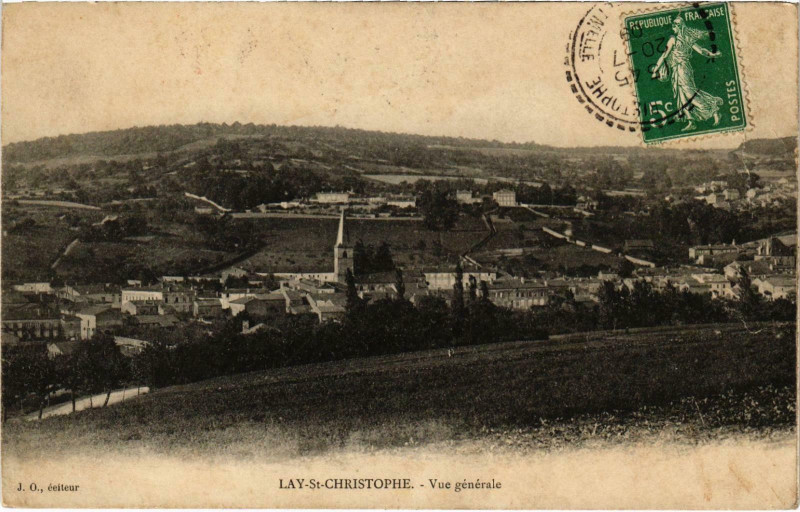 Carte postale ancienne Lay Saint-Christophe Meurthe et Moselle à Lay-Saint-Christophe