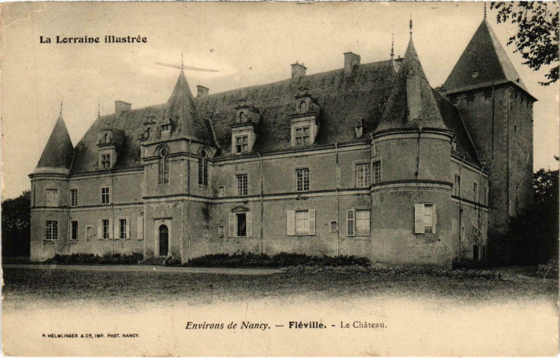 Carte postale ancienne Env. de Nancy Fleville Le Chateau Meurthe et Moselle à Nancy